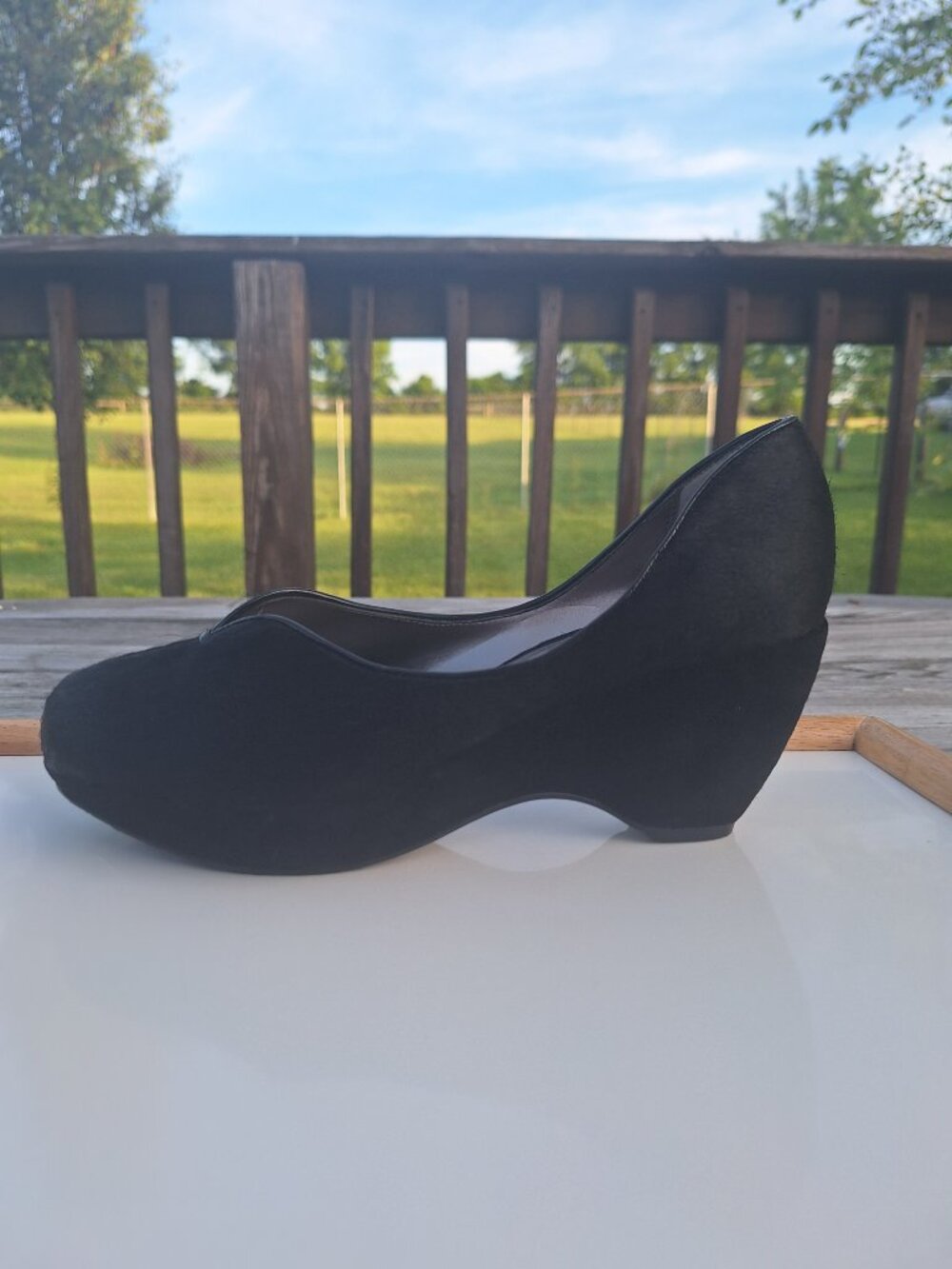 Sacha London Pony Hair Wedges Sz 8 - Picture 5 of 11